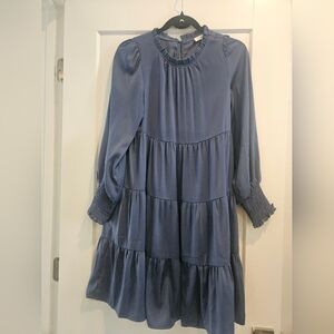 Elegant Blue Midi Dress